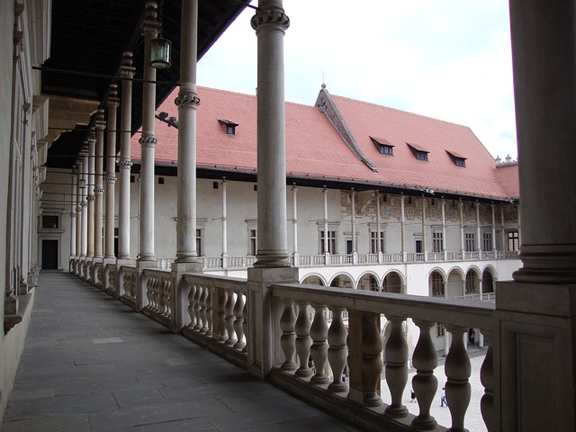 Cracow Wawel castle inside